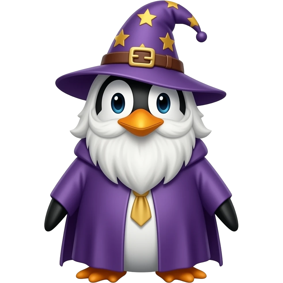 Penguin Wizard emoji