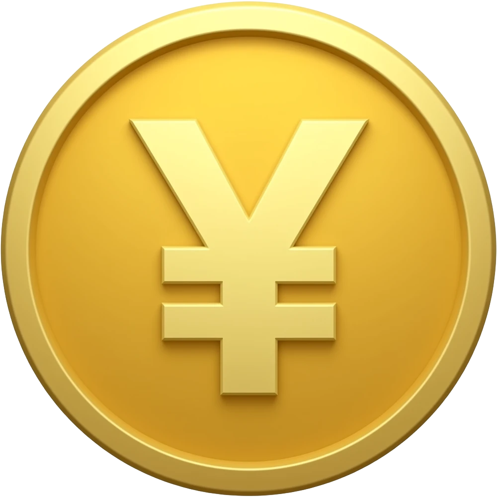 gold coin with money face emoji
