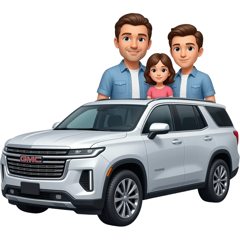 Family travel GMC Yukon 2023 emoji