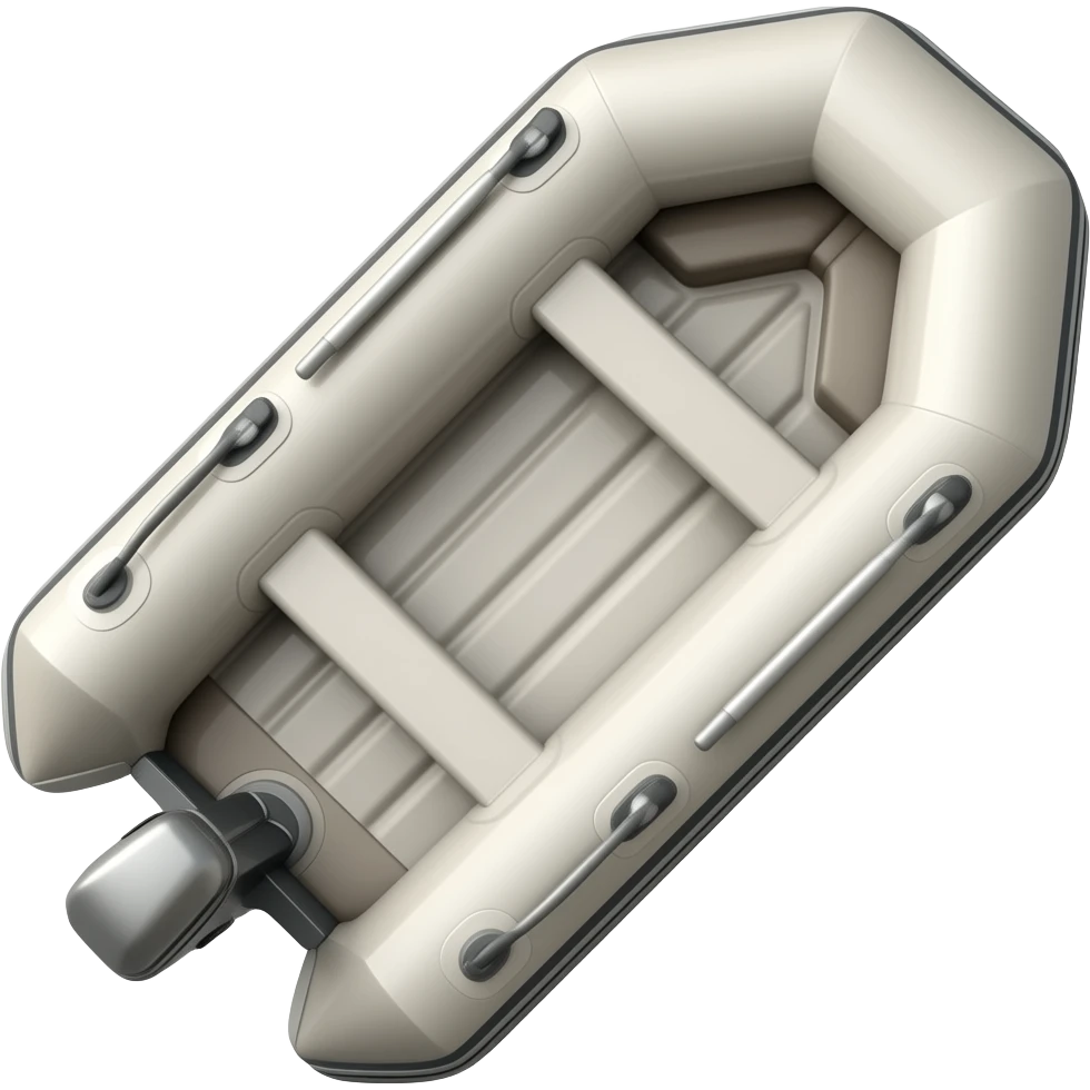 inflatable boat top view emoji