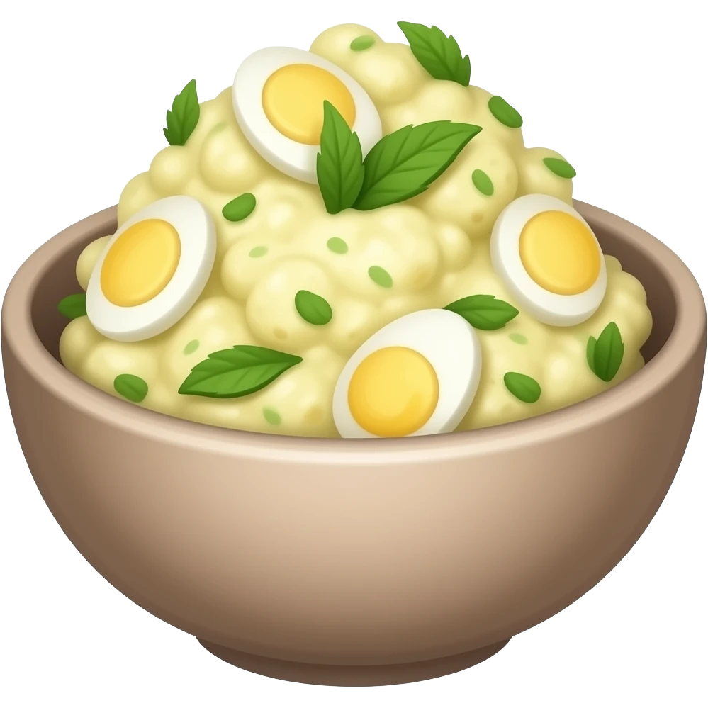 egg salad in bowl emoji