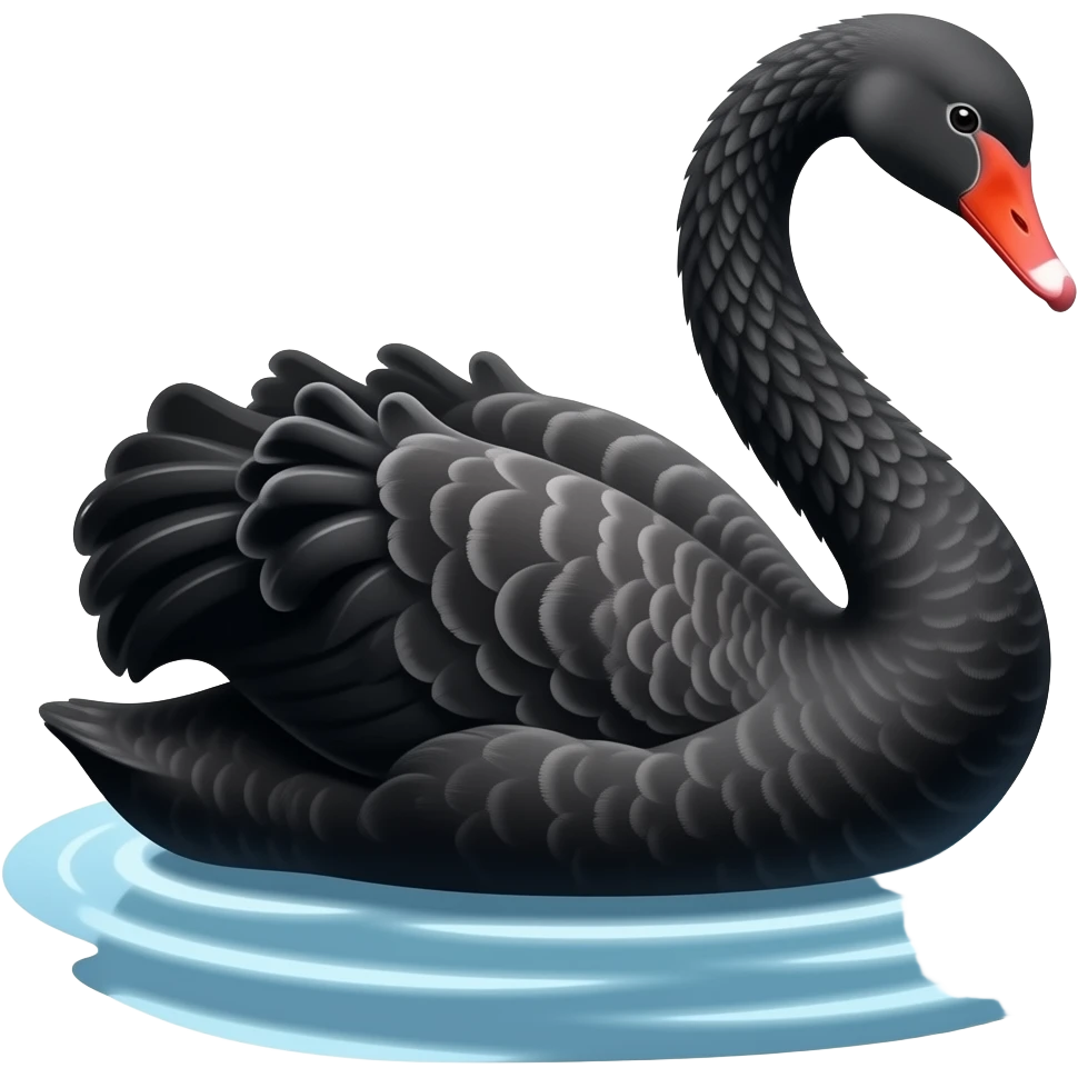 🦢 create black and turn to right emoji