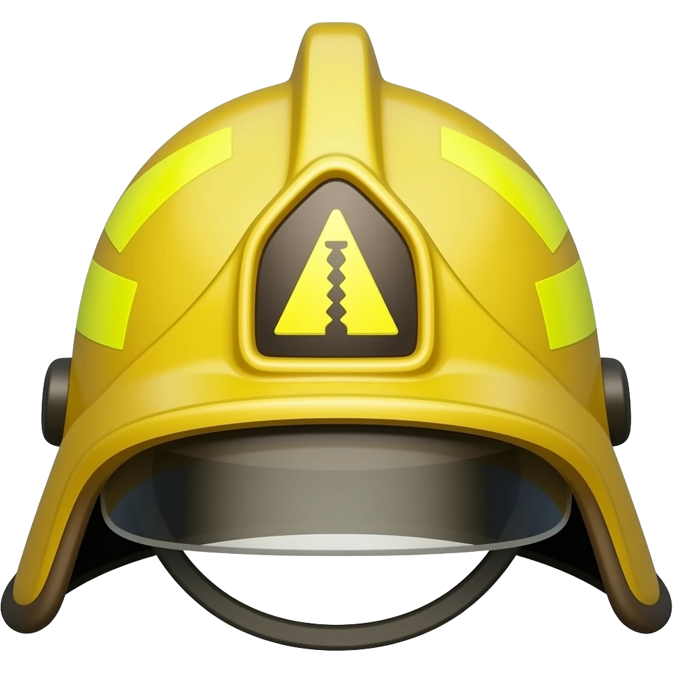 Vytvoř mi emoji hasičské přilby aby byla taková jaká se nosíval  České republice a musí být žlutá emoji