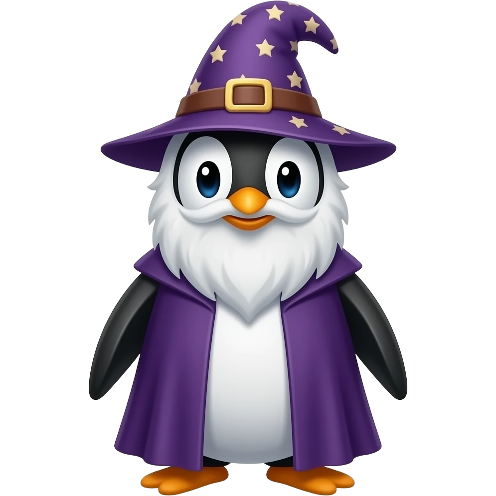Penguin Wizard emoji