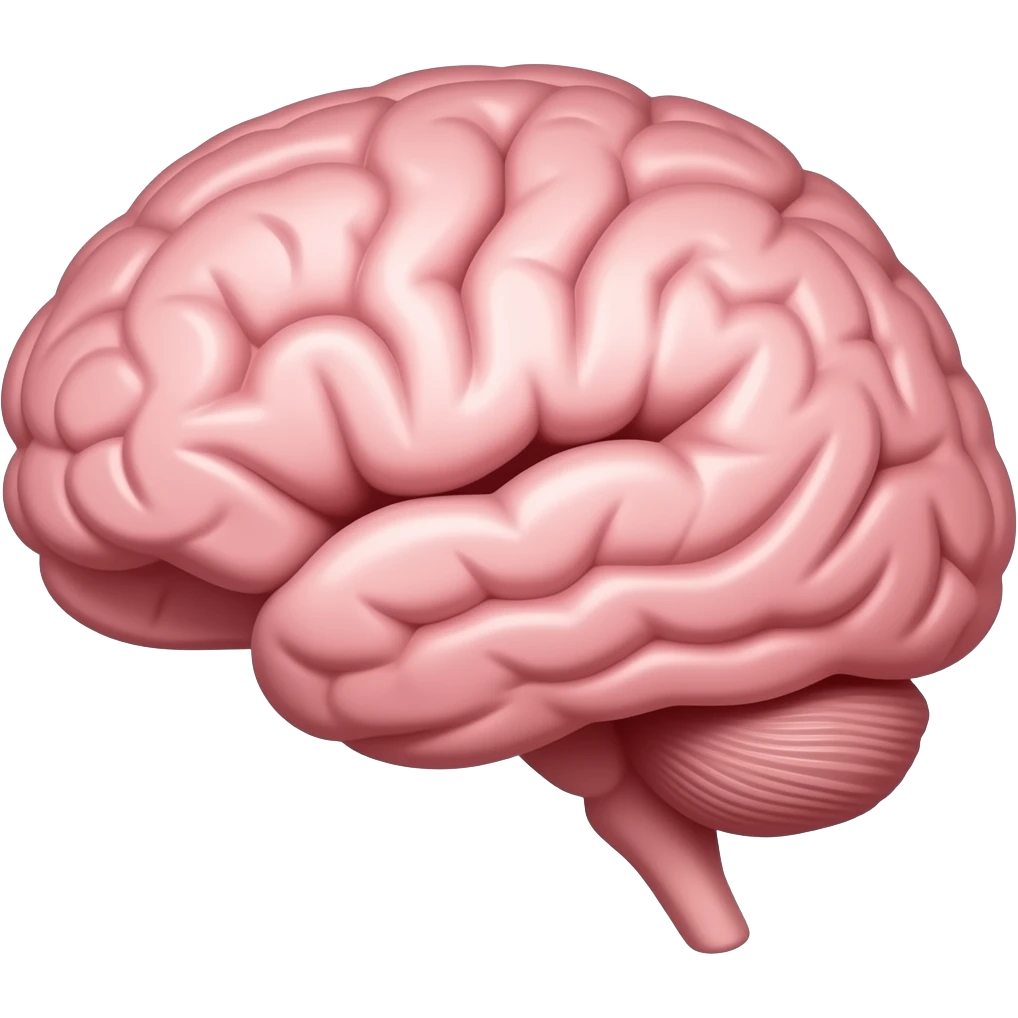 crea un icono de un cerebro en alerta emoji