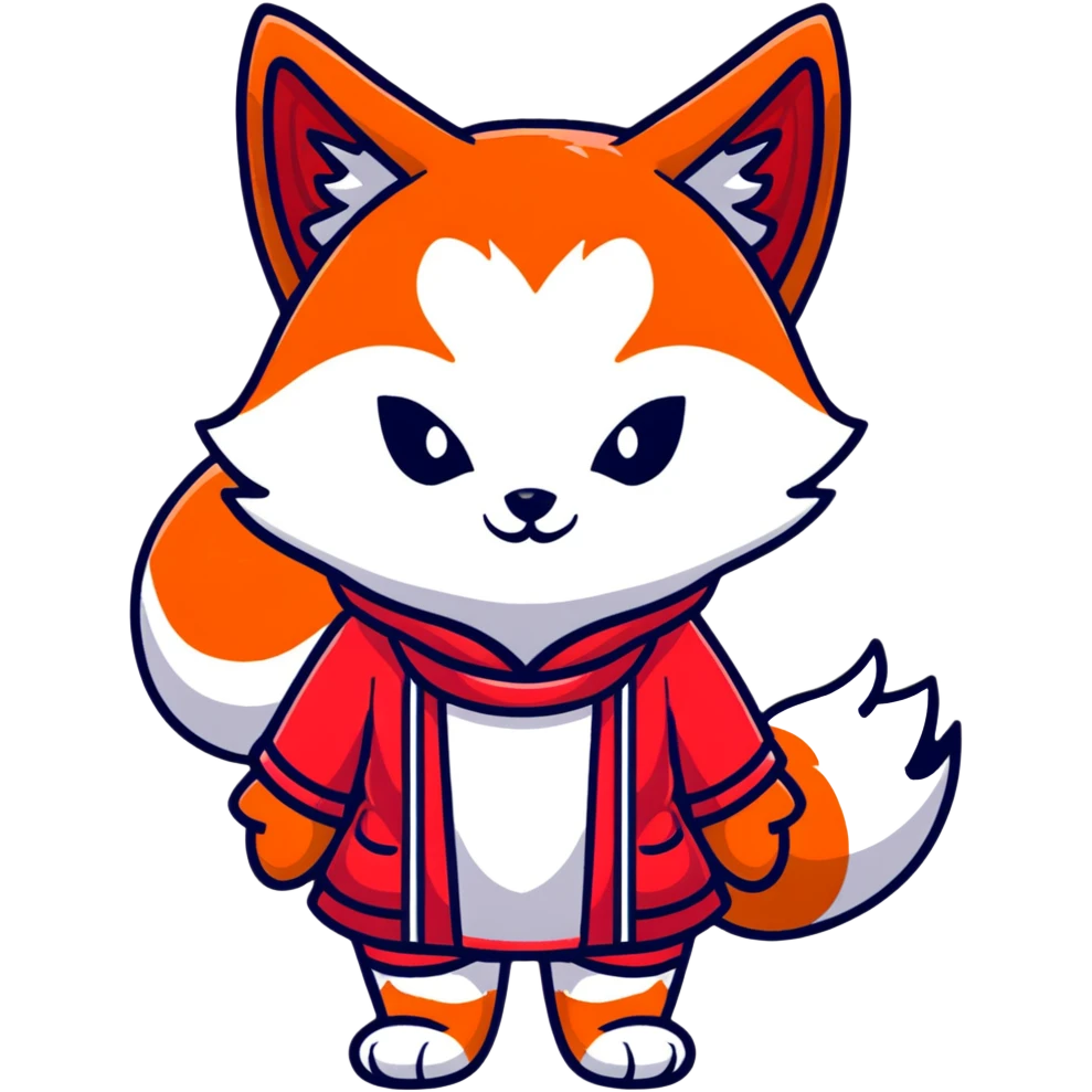 Azur Lane Akagi kitsune girl with red and white outfit and multiple fox tails emoji