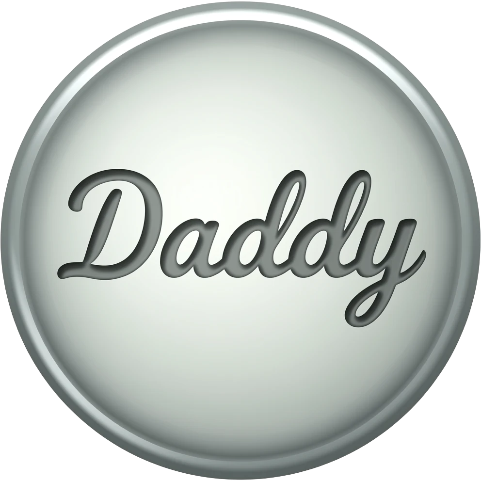 Daddy written emoji