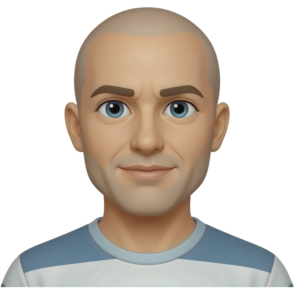 Man is bald emoji