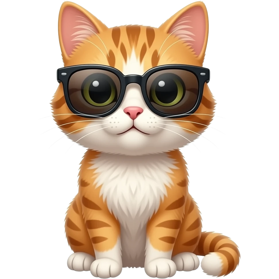 Cat wearing sunglasses emoji