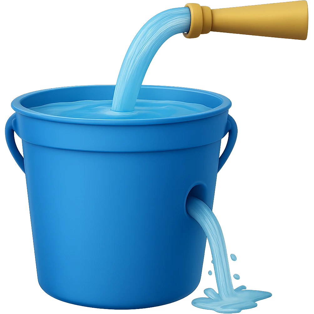 Remove the cherry and the mouth from the bucket while keeping the style consistent with the original image. Maintain the transparent background. emoji