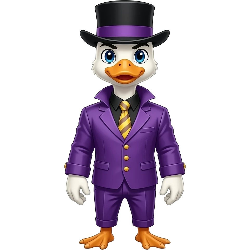 goose Jotaro Kujo purple outfit black hat emoji