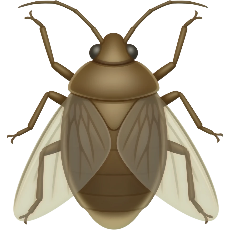 Inseto percevejo asa fechada emoji