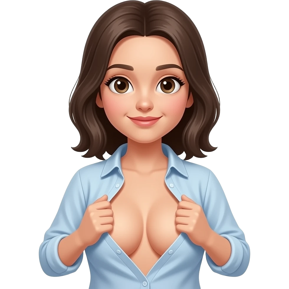 Strug girl lifting shirt shoeing boobs emoji emoji