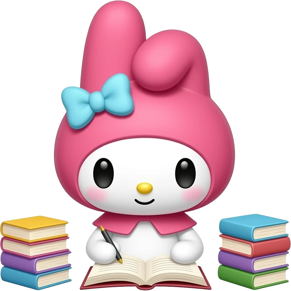mymelody studying emoji