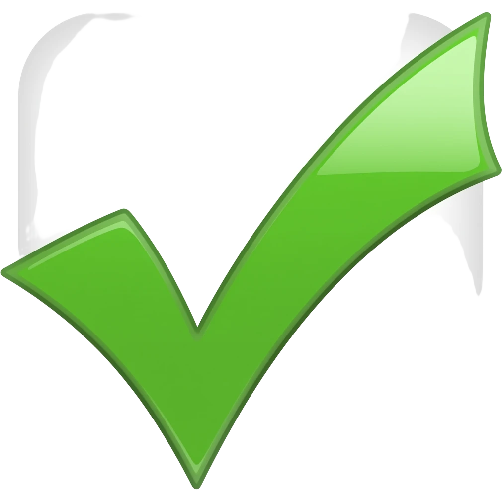 tick solo sin cuadrado emoji