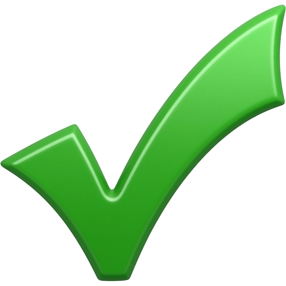 verified check emoji