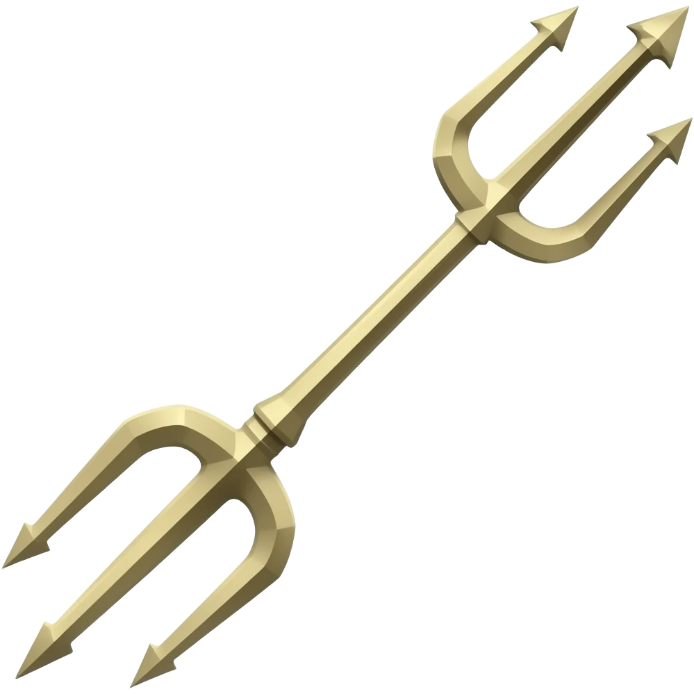 Trishul  with long rod full emoji stright only one stright remove single rod facing towords right emoji