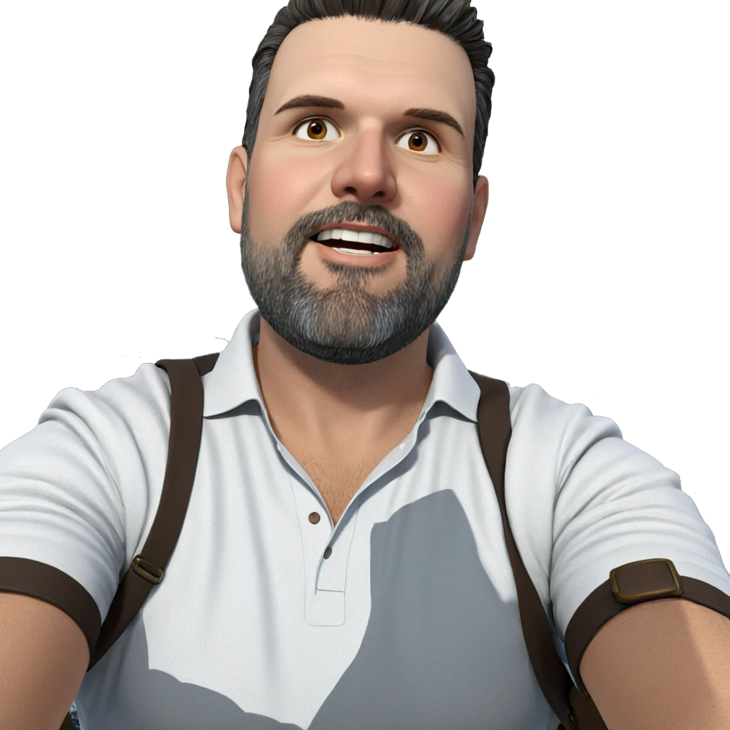 mature man by the ocean emoji