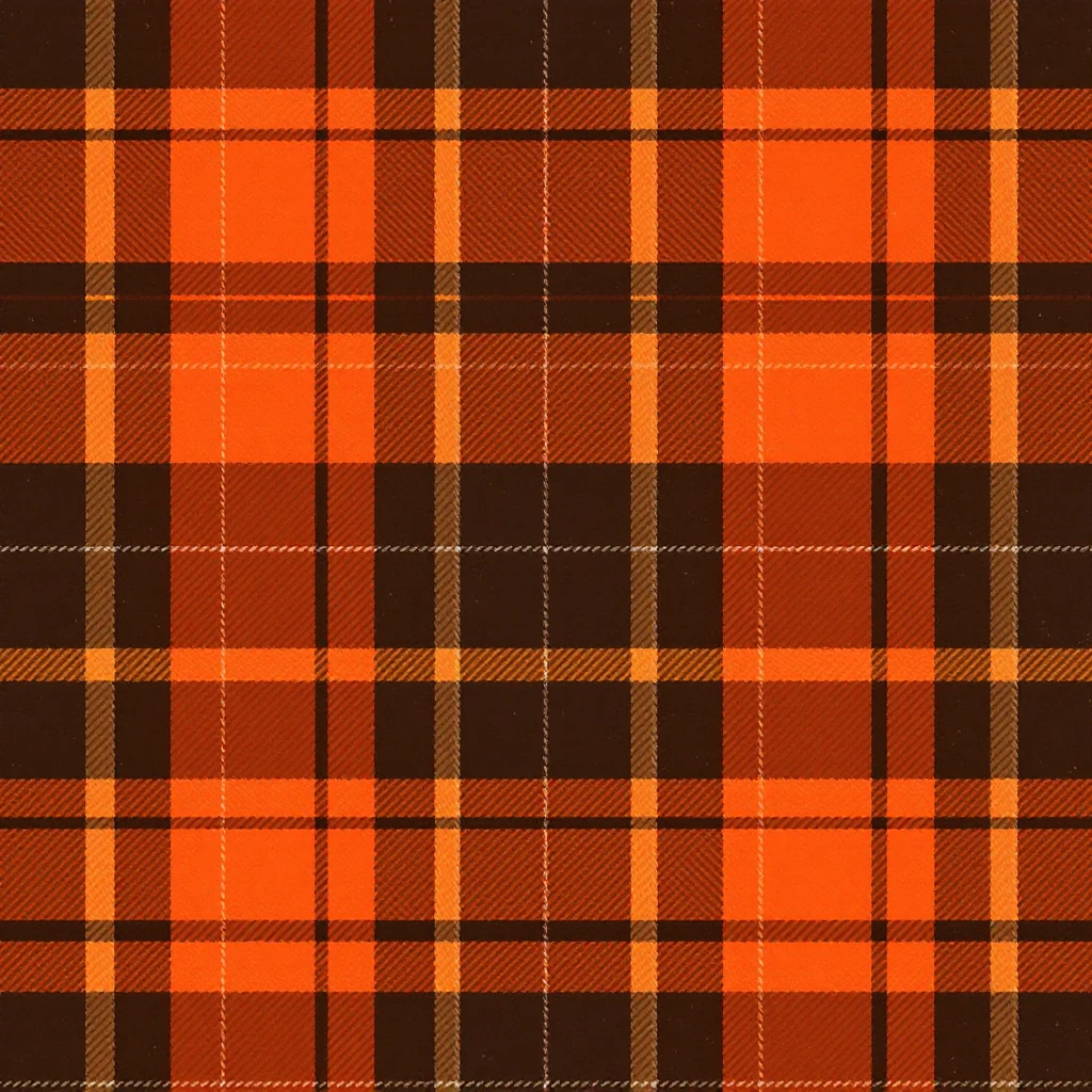 cozy autumn plaid pattern, flannel fabric texture, brown orange red, rustic fall background, soft textile look emoji