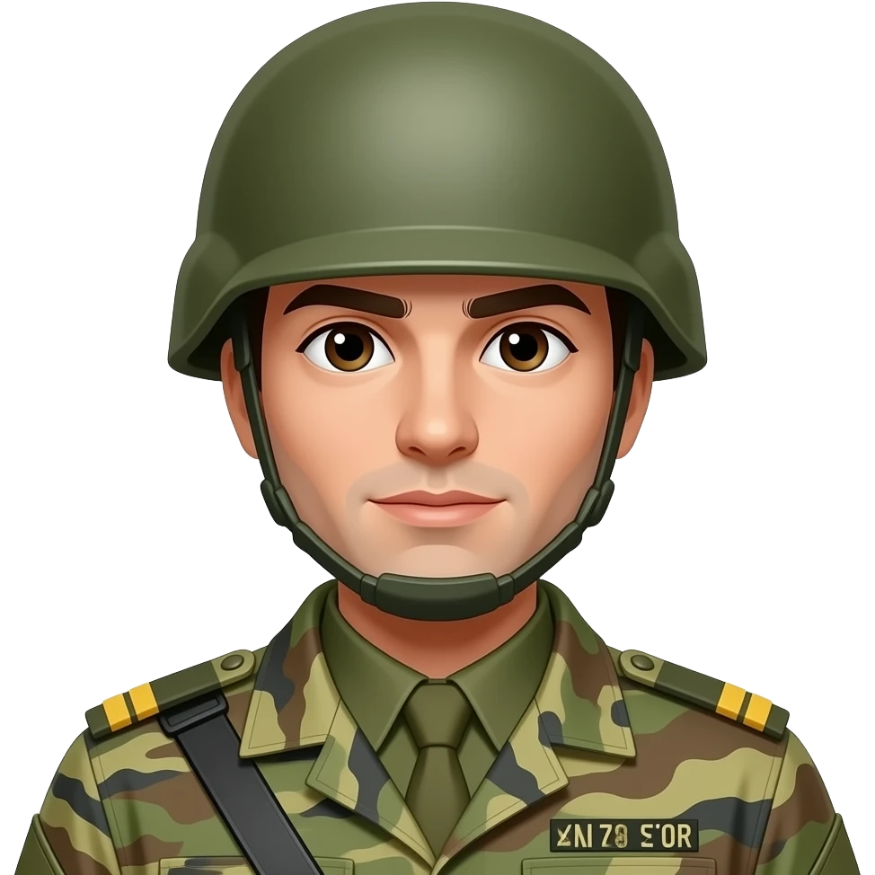 man soldire emoji
