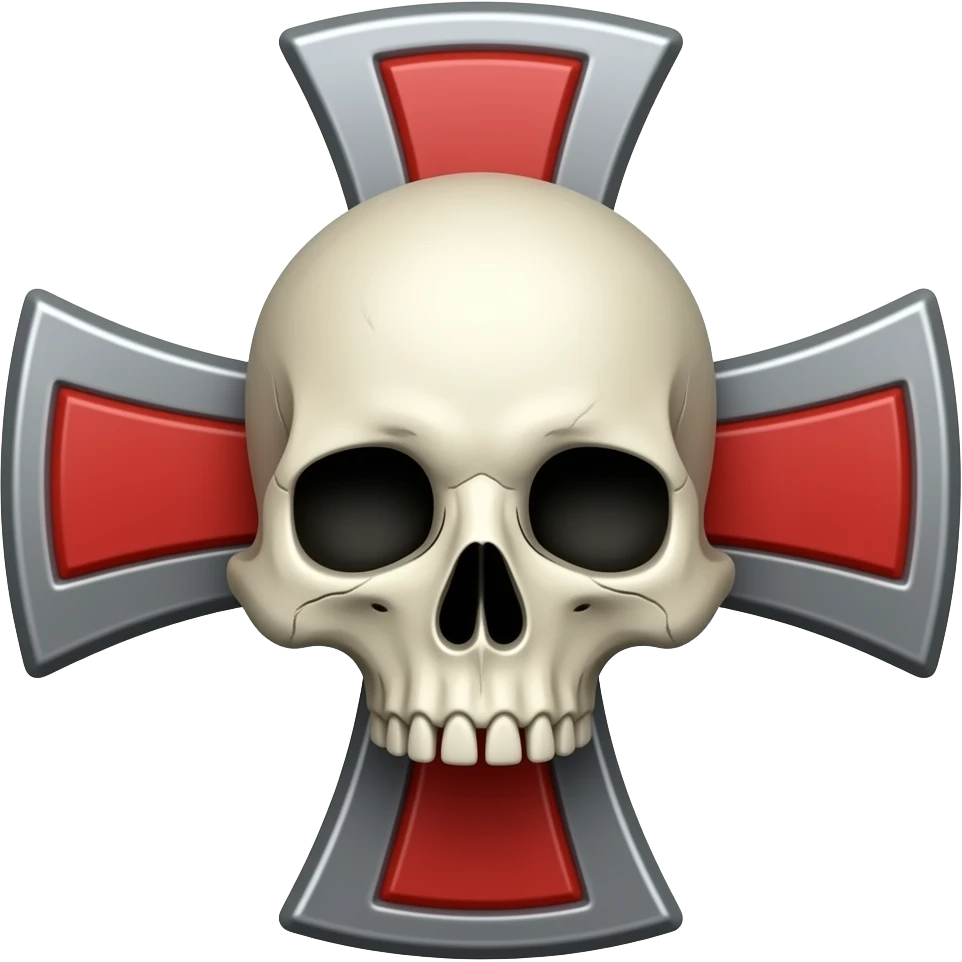 Templar skull cross emoji
