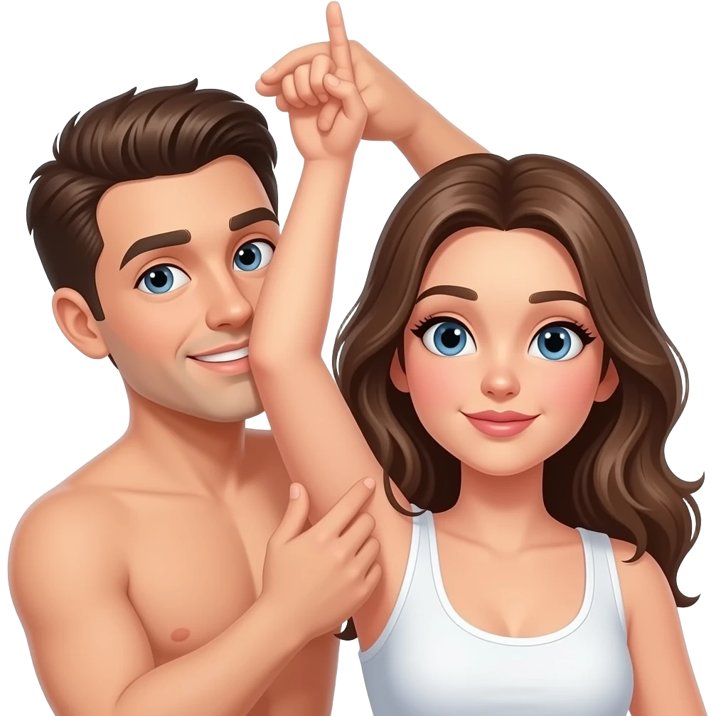 male Armpit lick female emoji