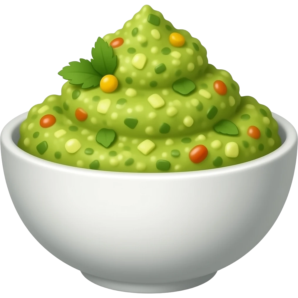 guacamole in bowl emoji