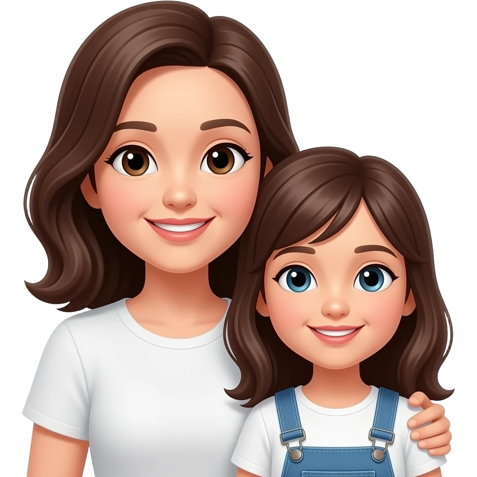 Mother and daughter  bond emoji