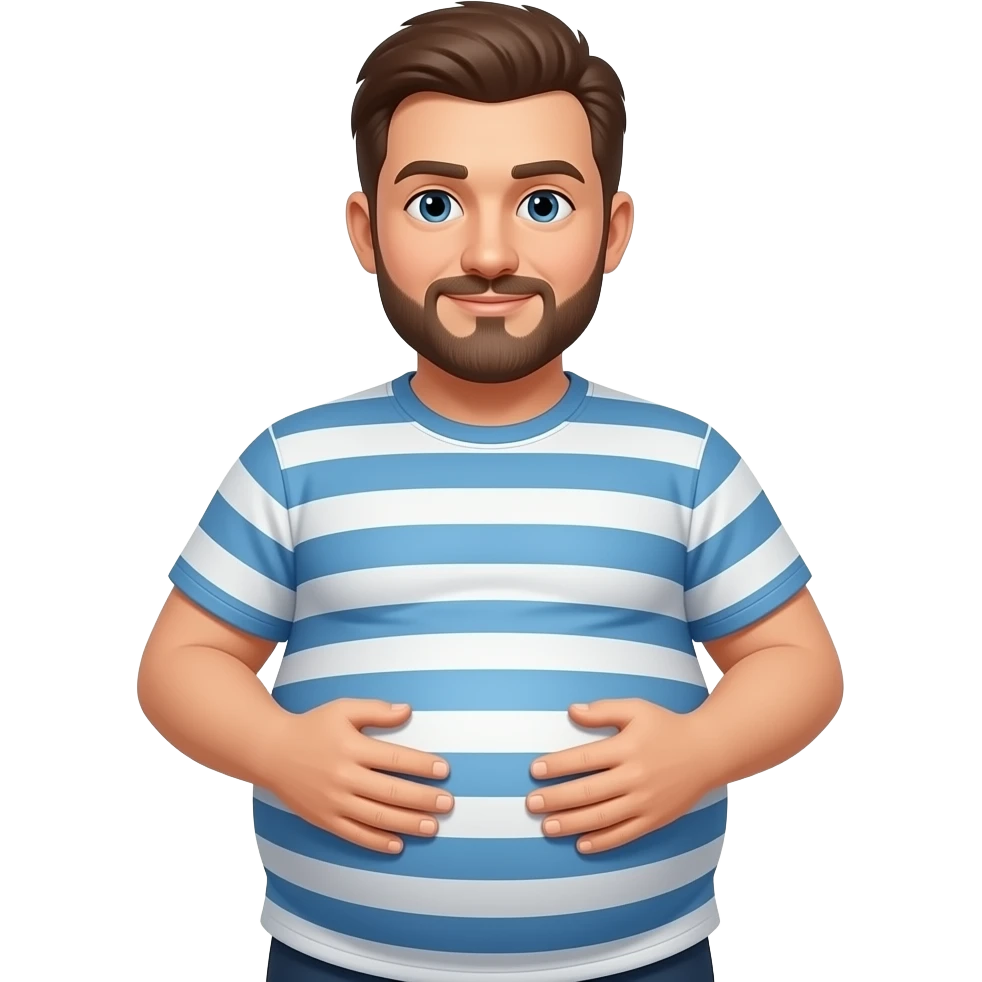 inflated belly emoji