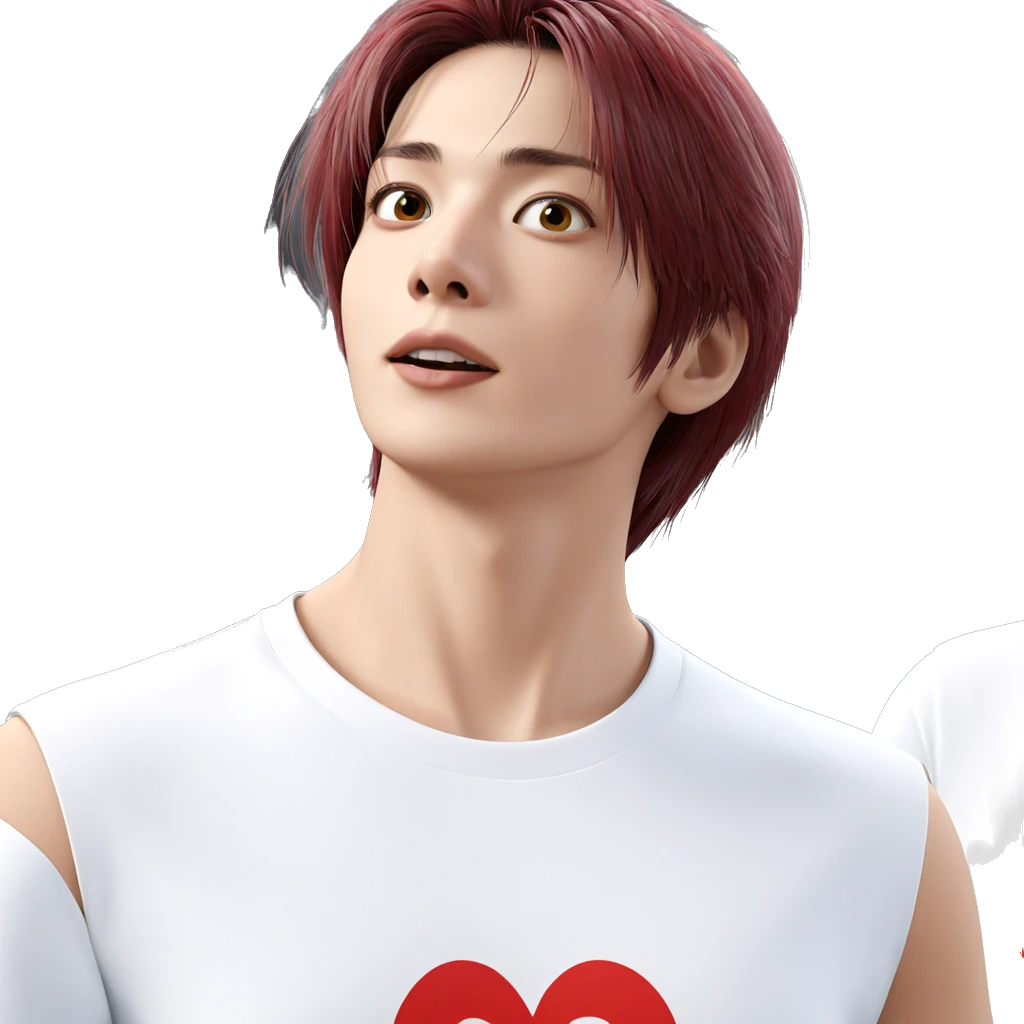 girl in white shirt portrait emoji