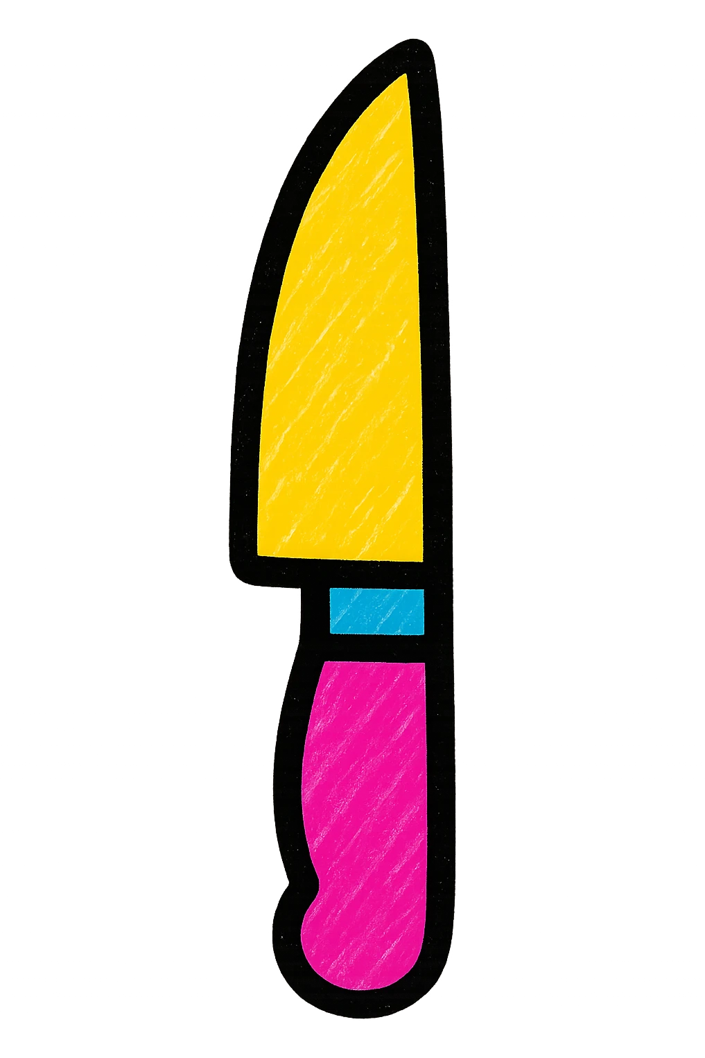 modern clean knife icon emoji