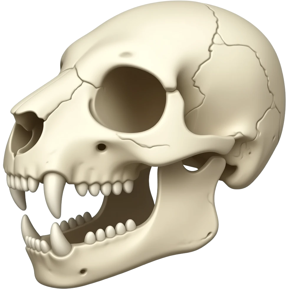 sabretooth tiger skull emoji