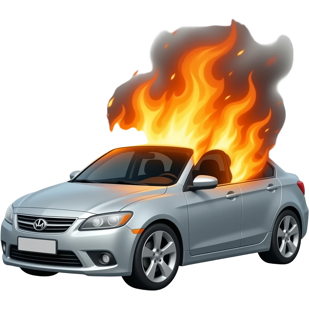 Carro+Fuego+Rabia+Carretera emoji