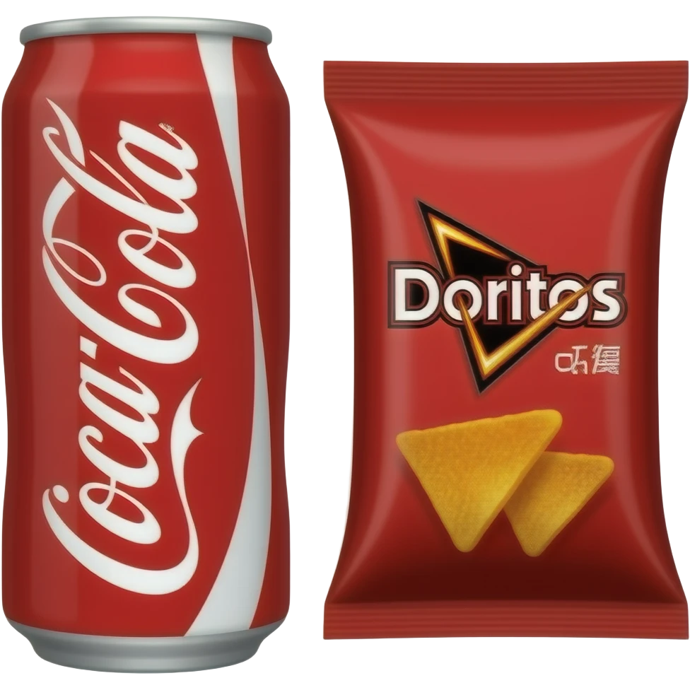 Coca cola and doritos emoji