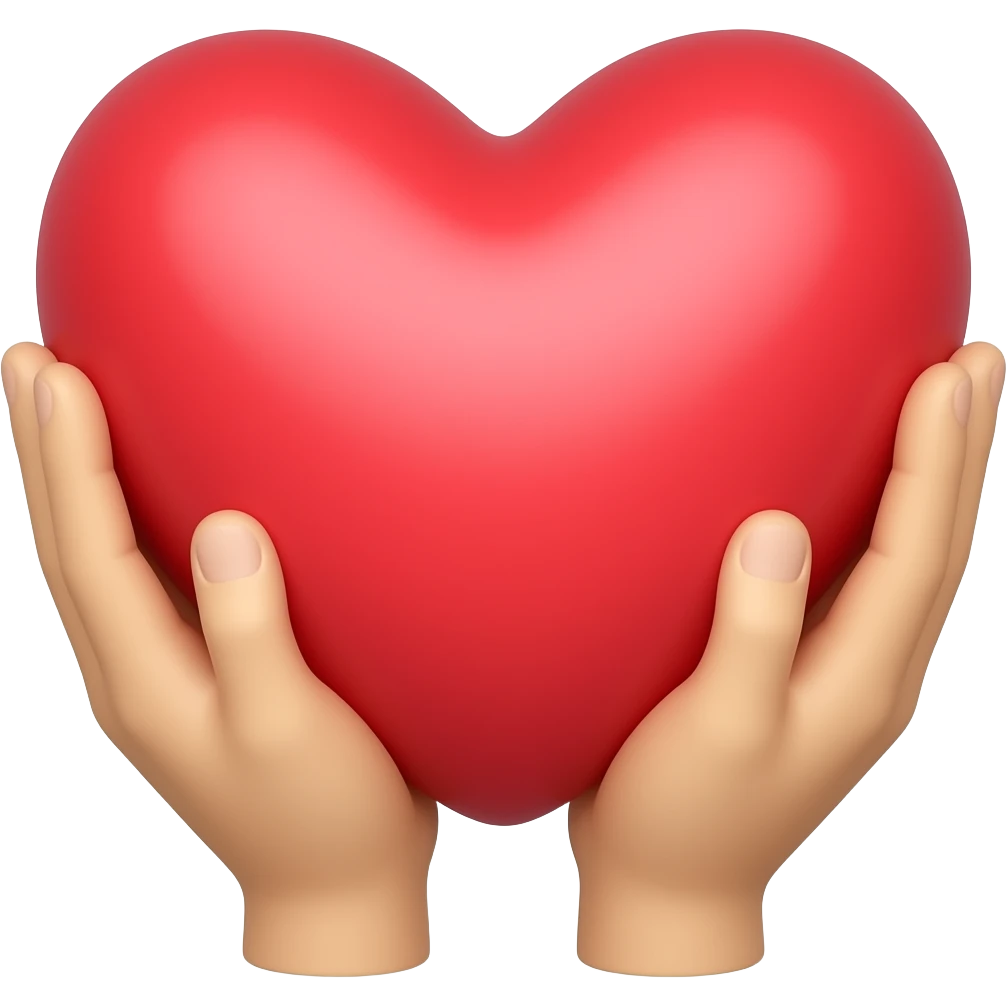 heart in hands emoji