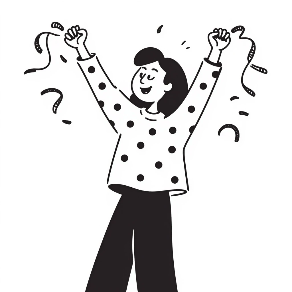 a person celebrating at a party emoji