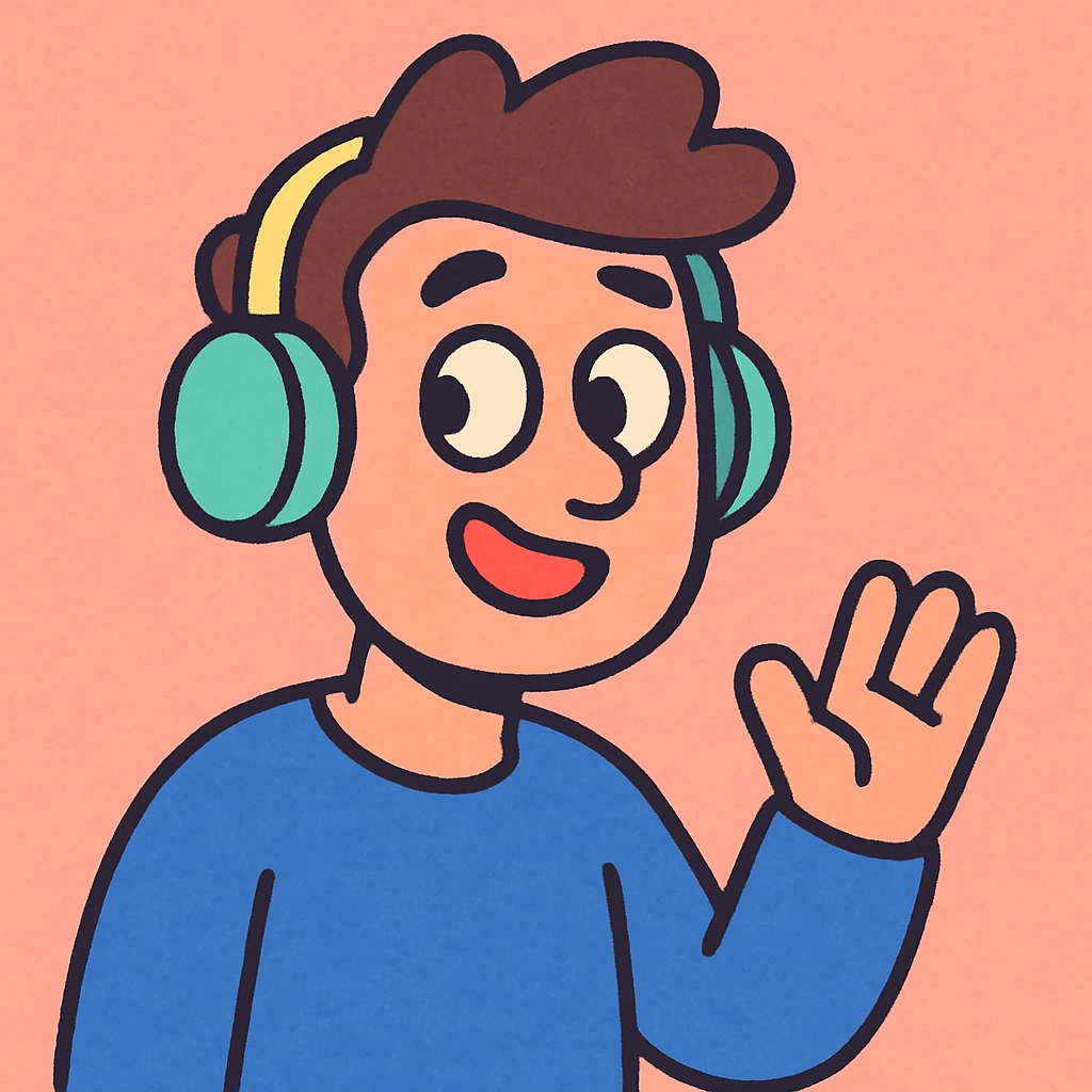 A guy with headphones emoji