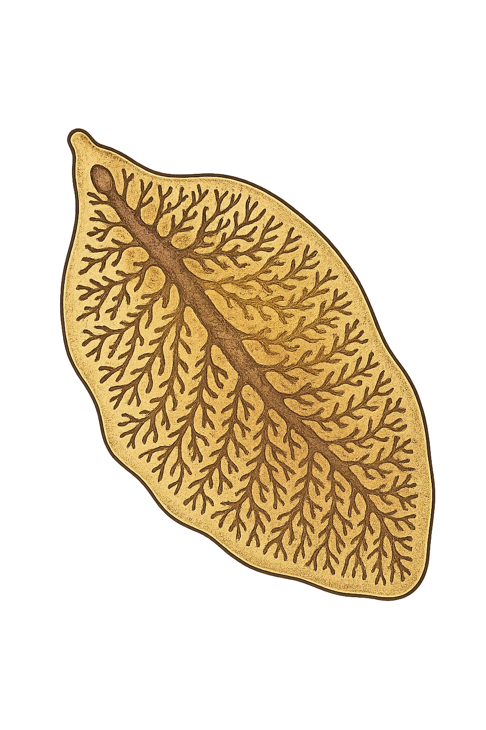 batterio Trematodi epatici (Liver fluke) stile libro di medicina ma senza scritte emoji