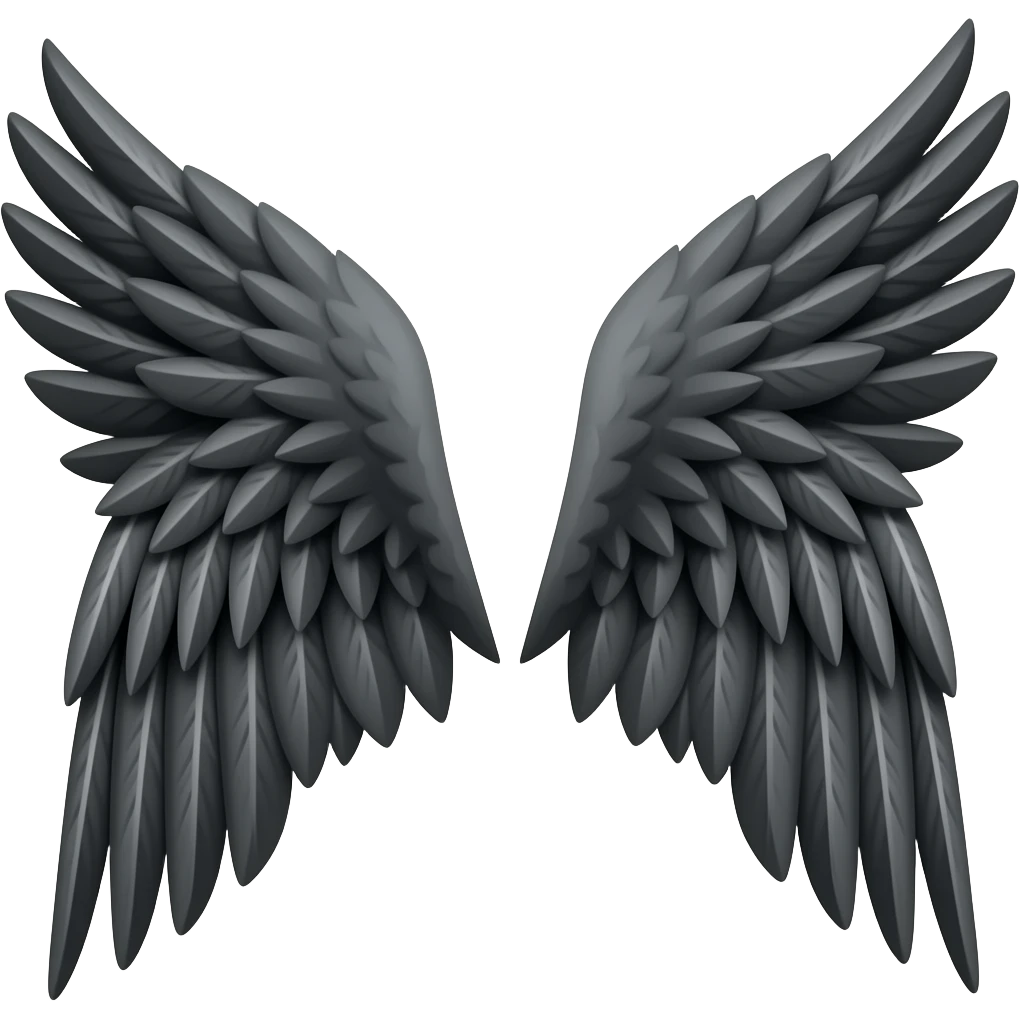 black wings emoji