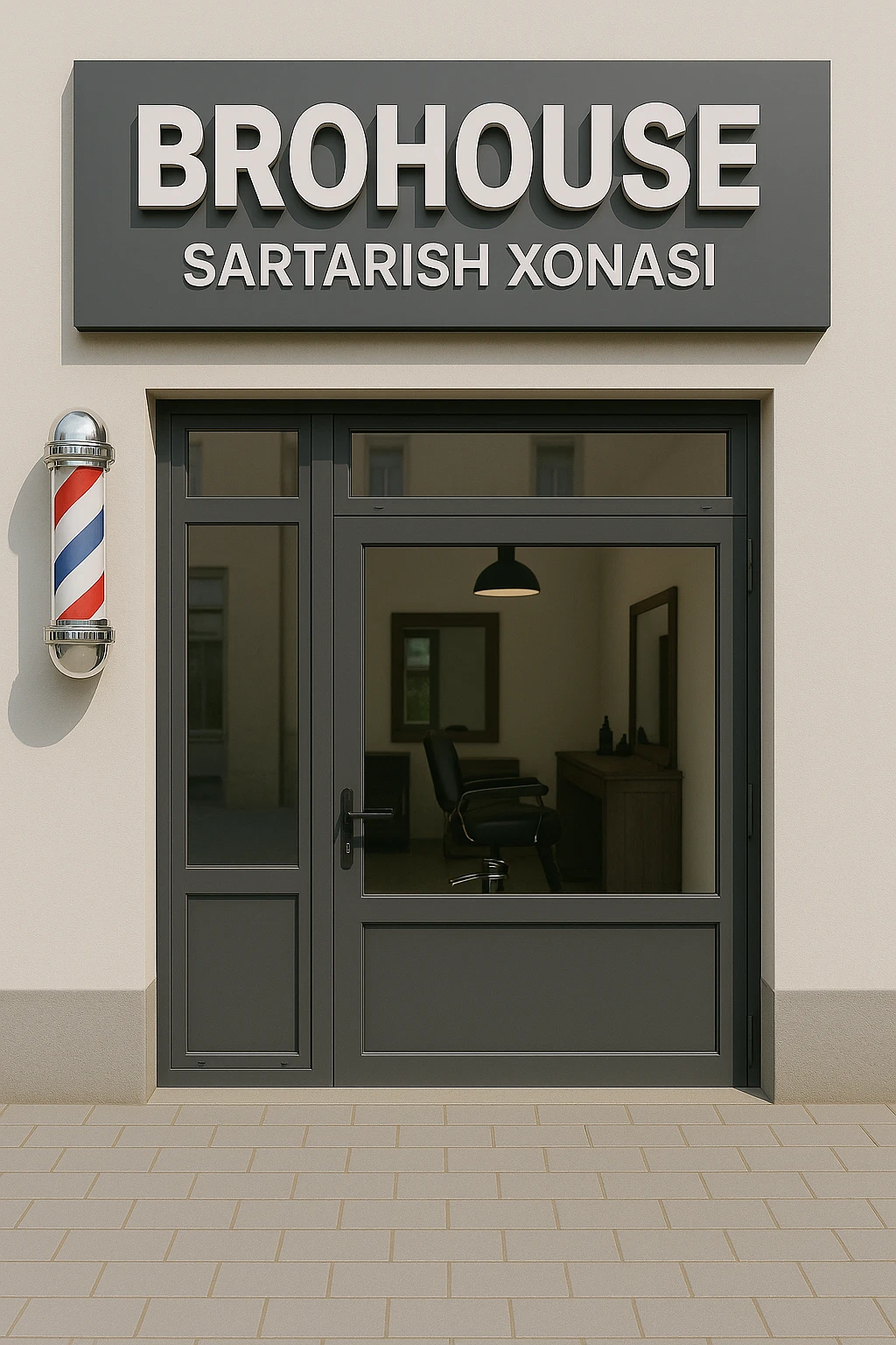 shu sartarosh xonani eshigi yopiq xolatda chizib bergin emoji
