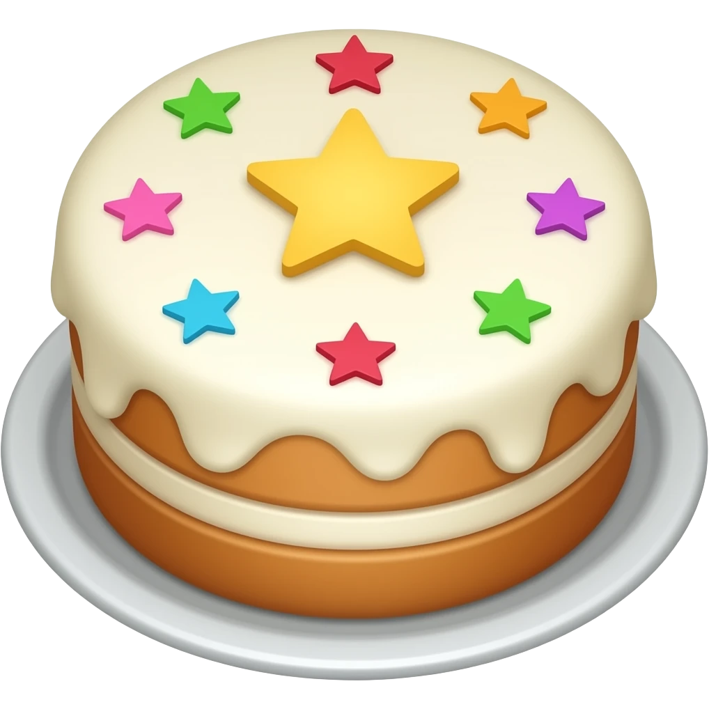 Making emoji stars you just sticker and sticker uses cake emoji
