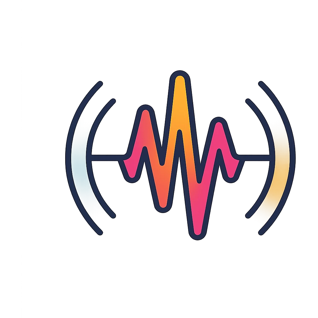 stylized sound wave with fading ripples illustrating resonance and lasting sound, smooth gradients, sense of motion emoji