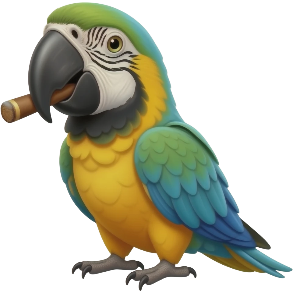 Parrot smoke cigar emoji