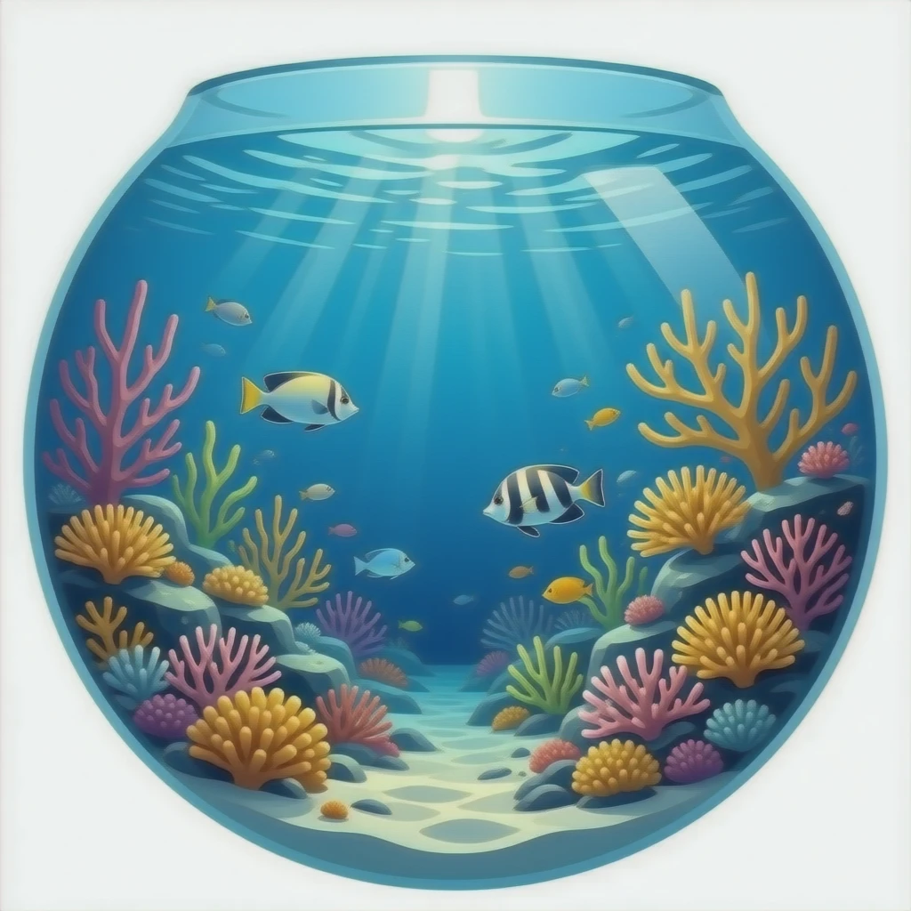 aquarium géant coraux emoji