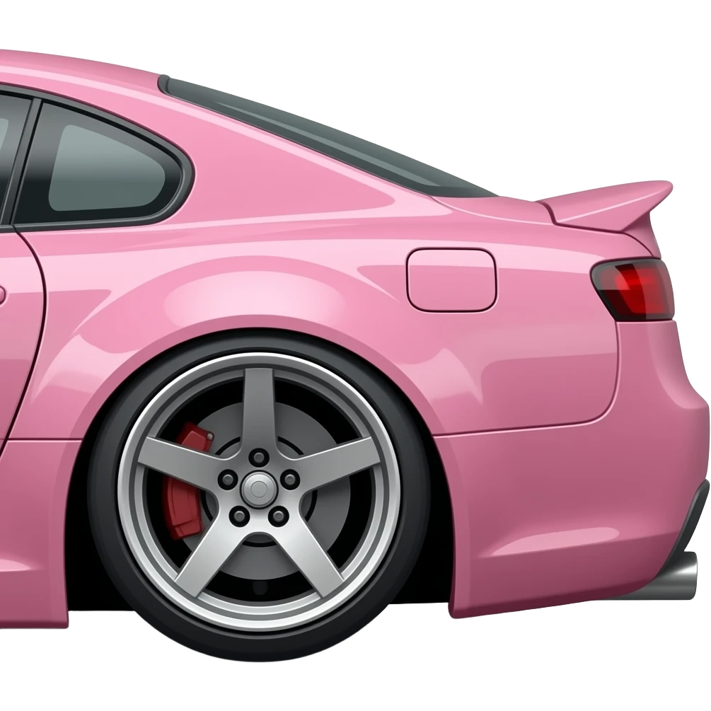 pink toyota soarer lowered facing sideways emoji