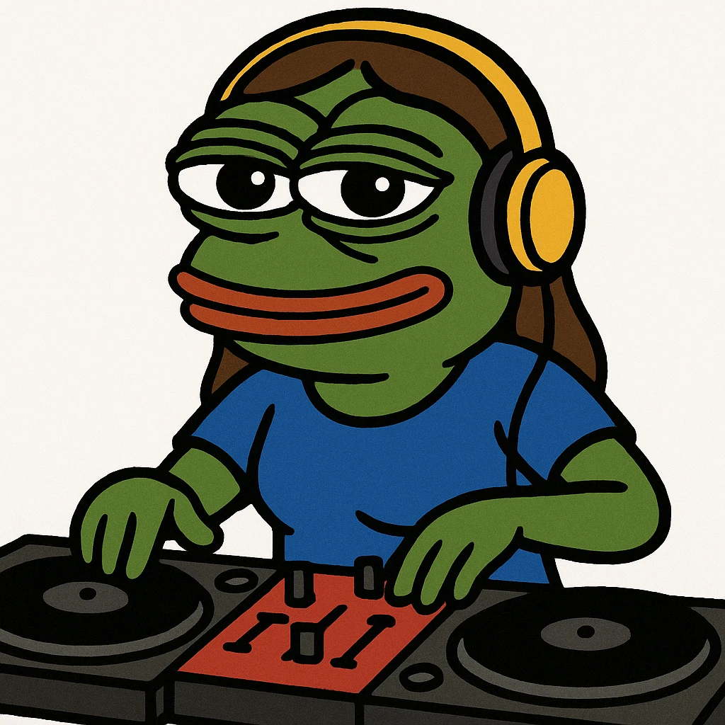 girl playing DJ set emoji