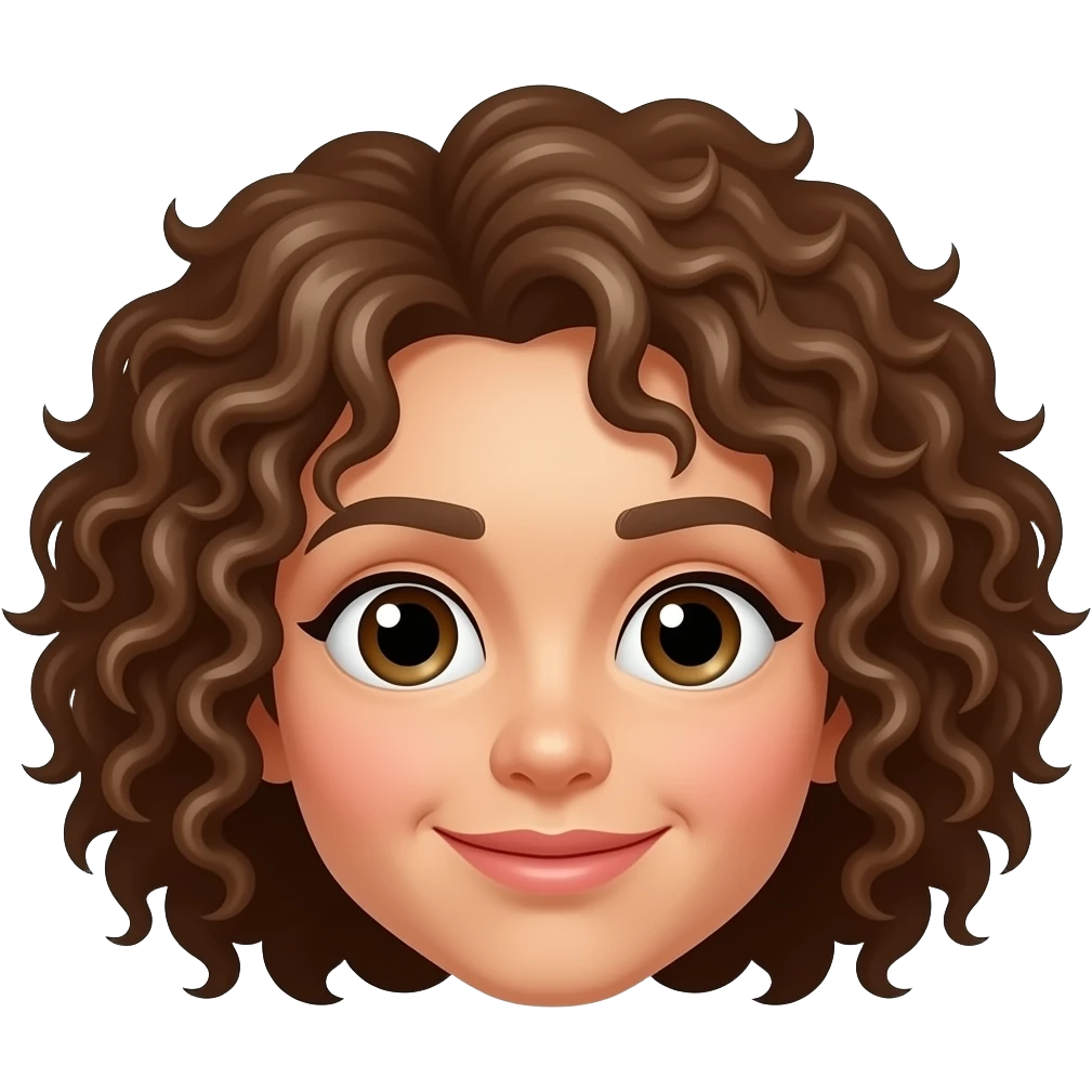 generate  hairy in curly texture emoji