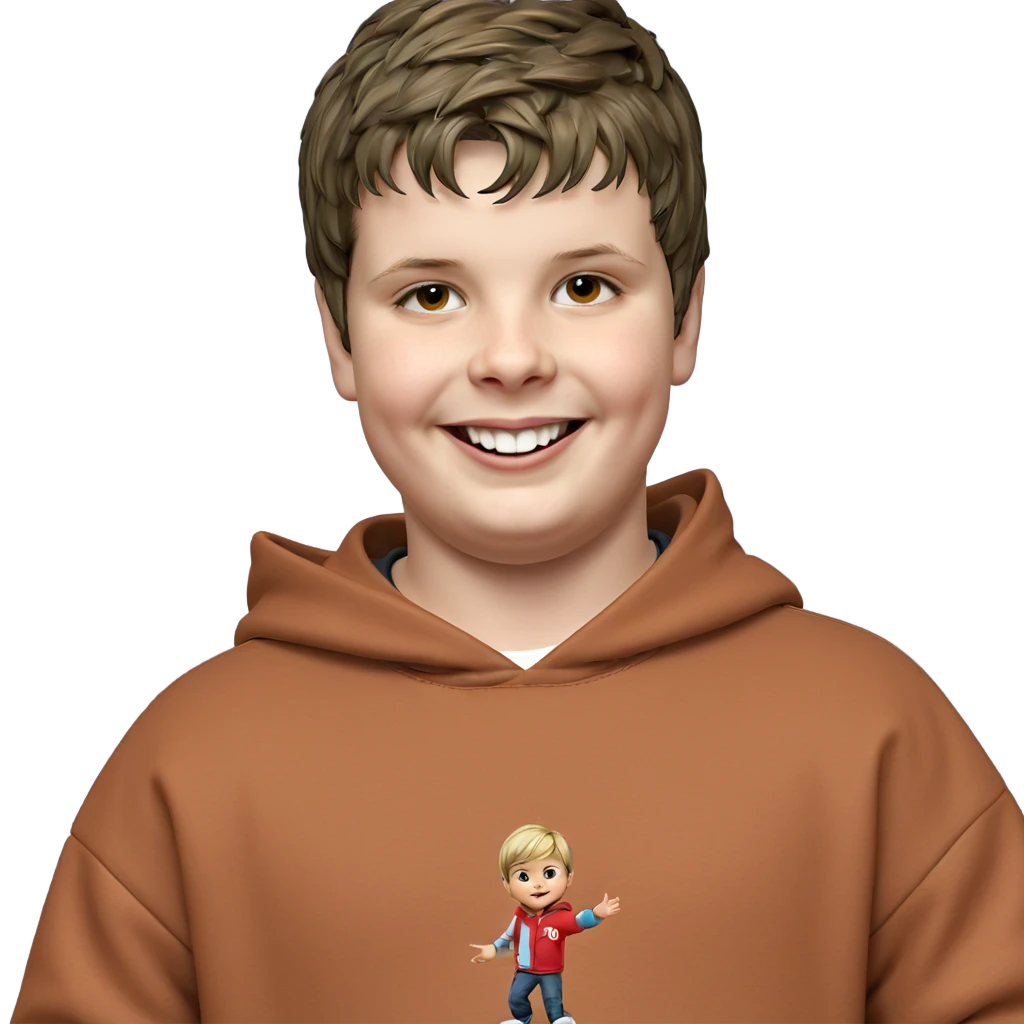 smiling boy in hoodie emoji