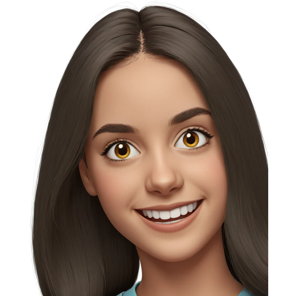 smiling portrait of a girl emoji