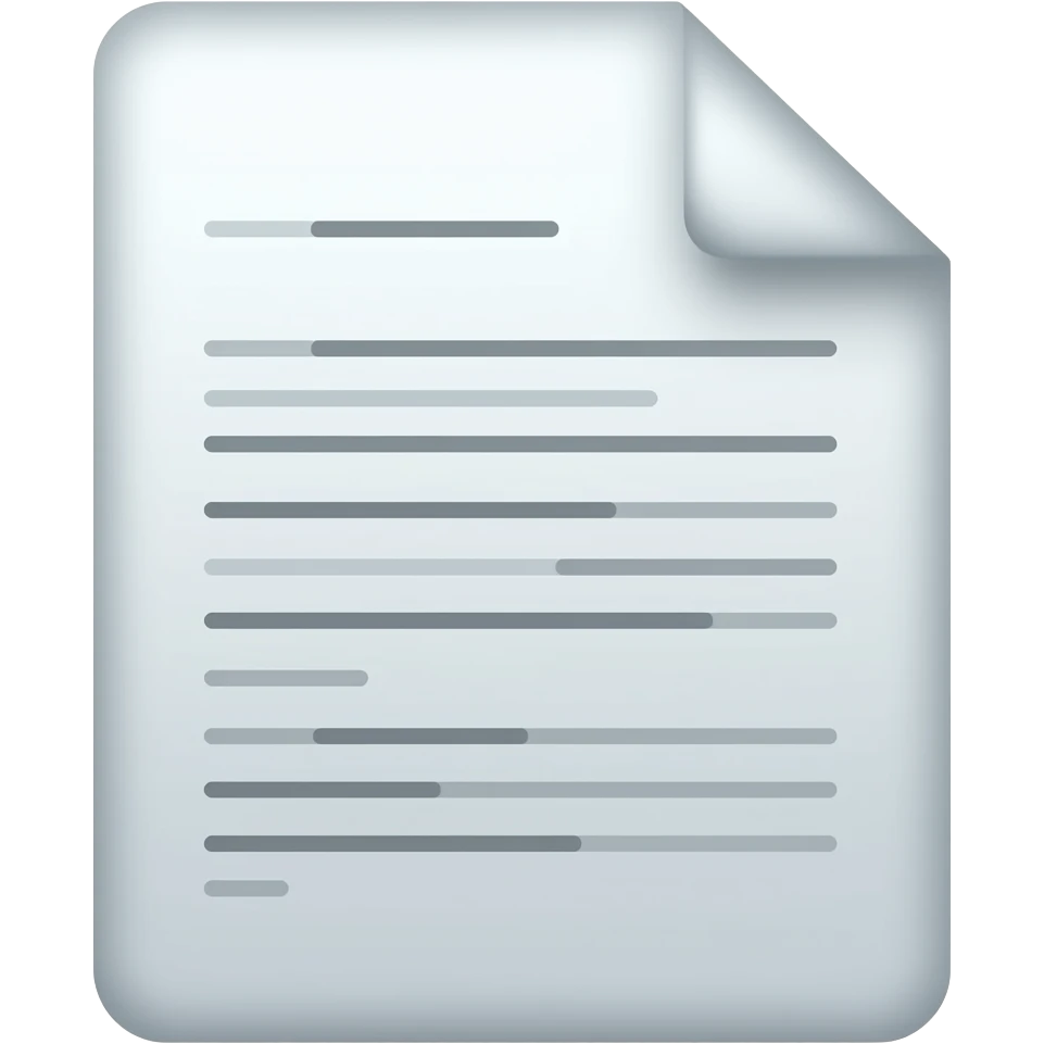 New document shine emoji